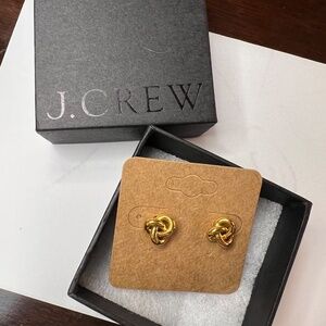 J Crew Classic Love Knot Stud Earrings